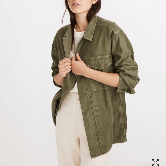 Madewell Military Shirt Jacket Size XS - Picture 3 of 7
